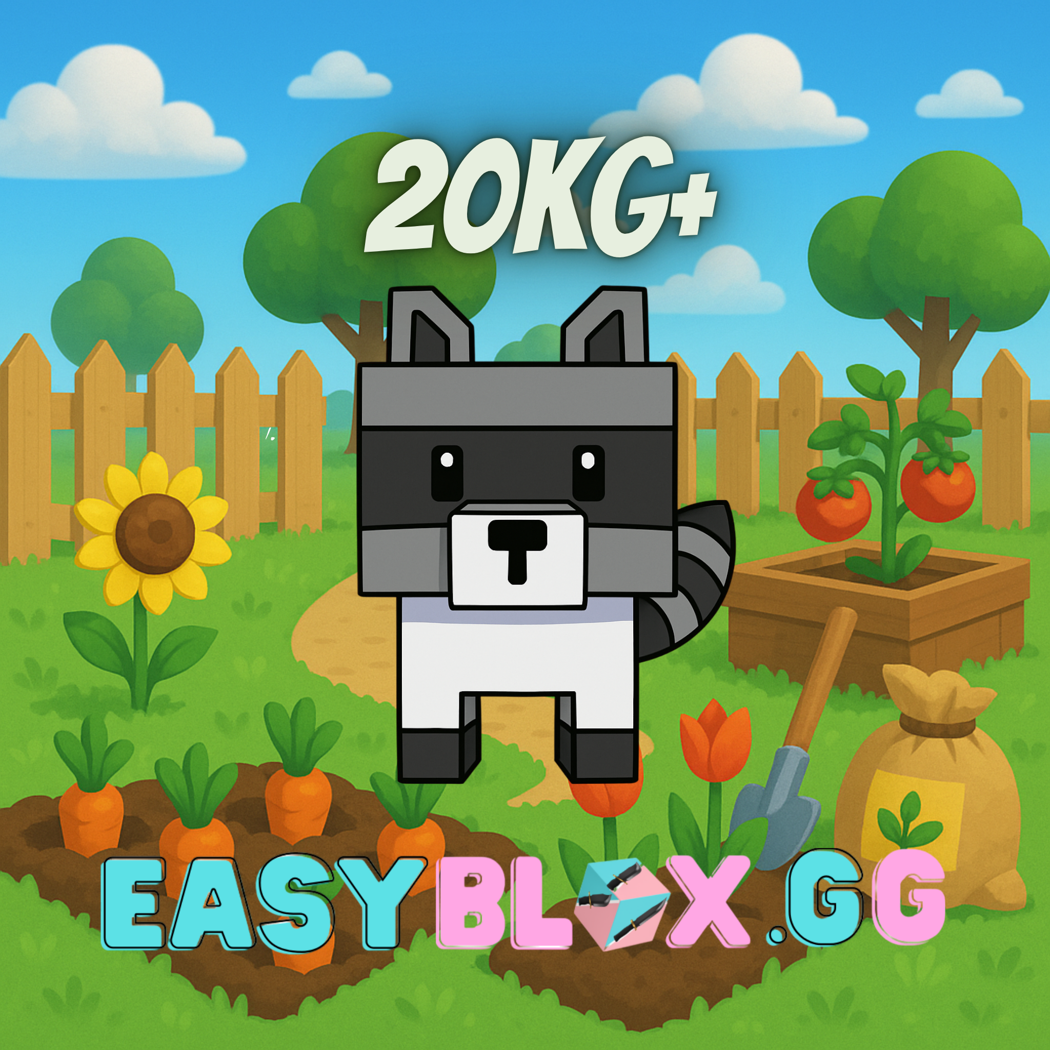 Roblox Grow a Garden GIANT Raccoon